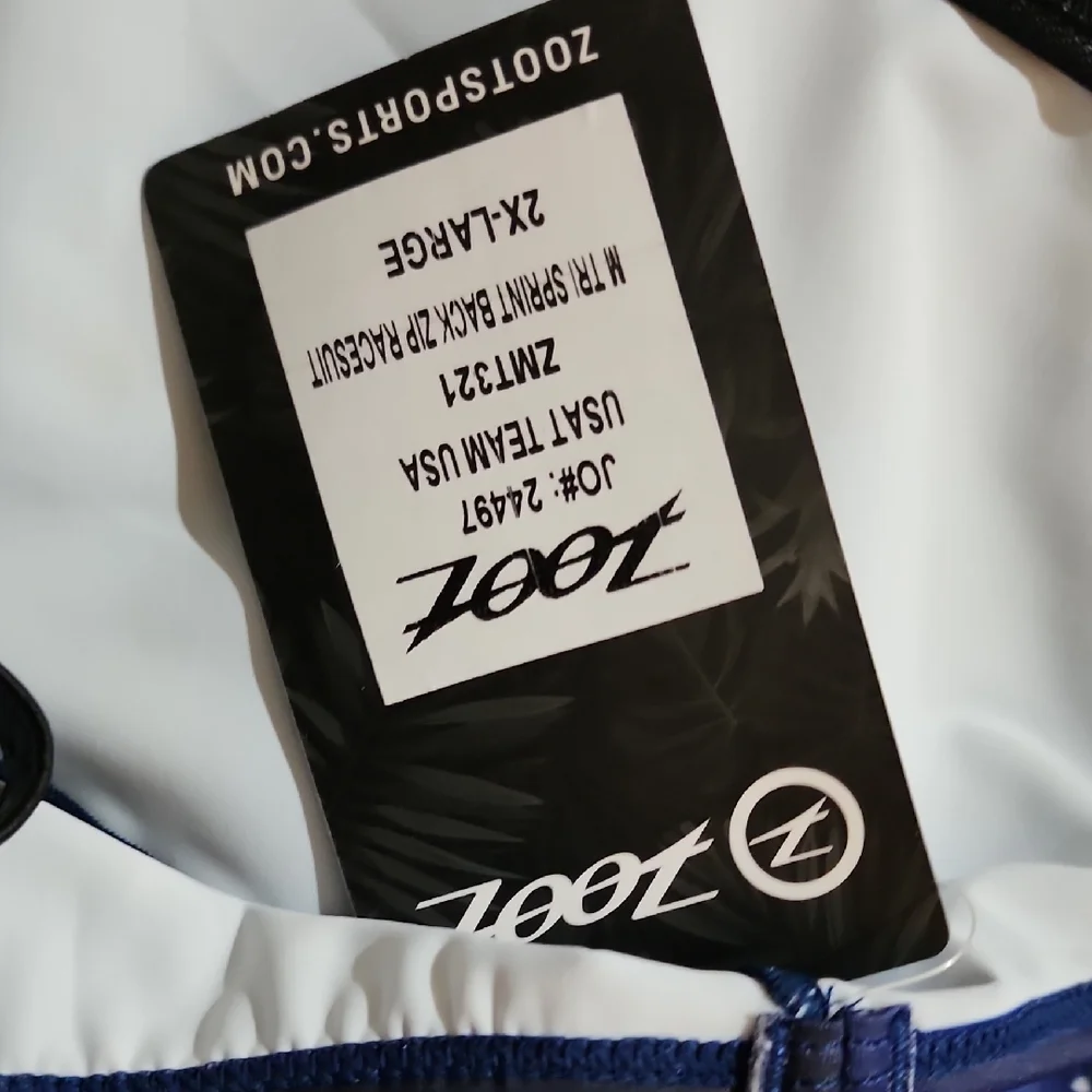 Team USA Zoot 2024 Blue Competitive Triathlon/Swim Tech Suit Hydrodynamics Nwt - Picture 12 of 12